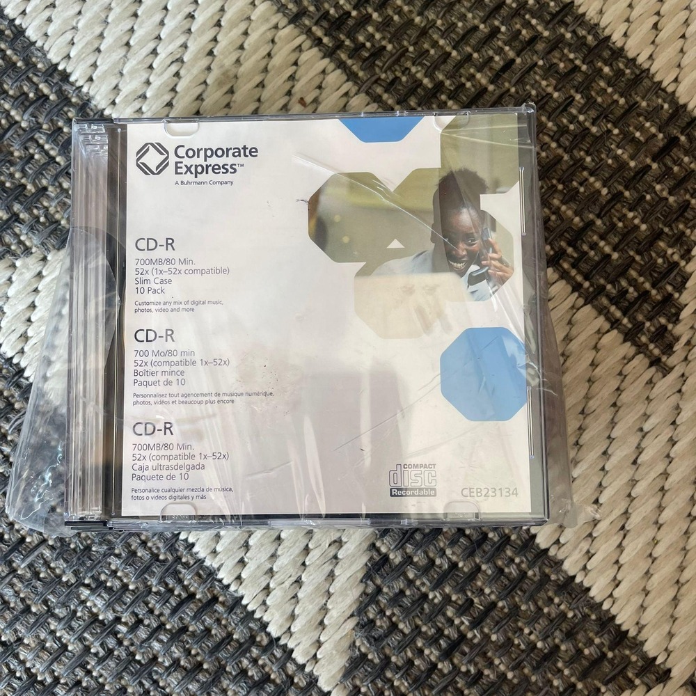 Corporate Express CD-R 700MB 80 Min Recordable Compact Disc 10 Pack NEW
